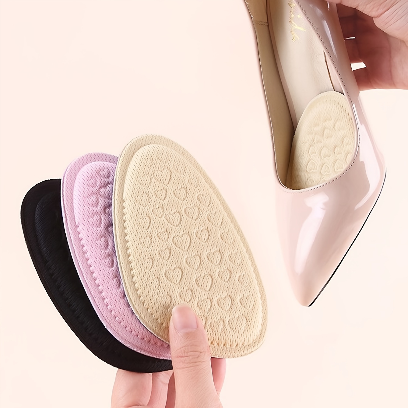 1 Pair of Comfortable Front Feet for Foot Care Forefoot Pad, Non-Slip Semi-Insole, Suitable for High Heels