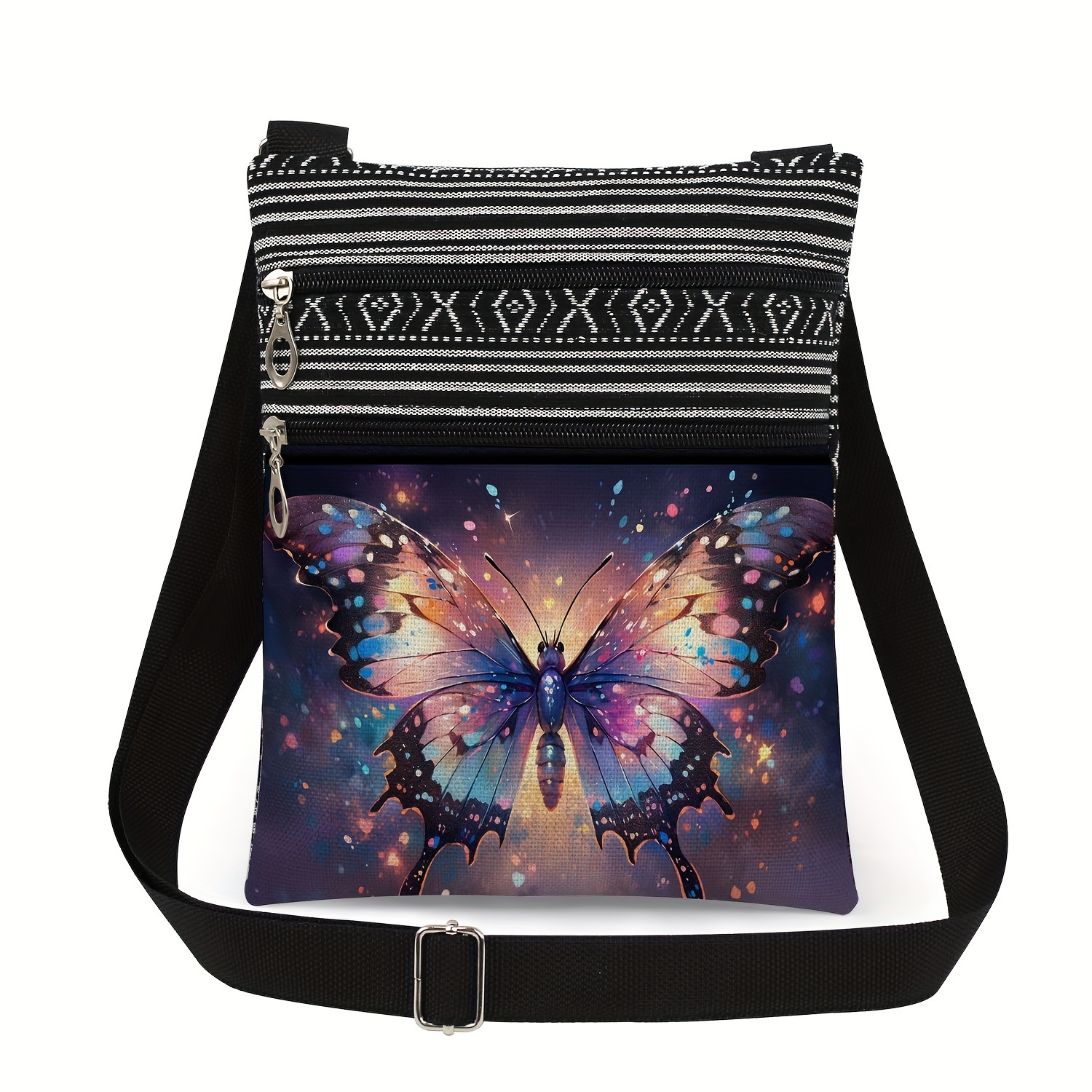 Image of Gift Bag For , Lovers, And Teachers, Cute Casual Portable Shoulder Bag, Print Women's Crossbody Bag, Travel Beach Storage Bag