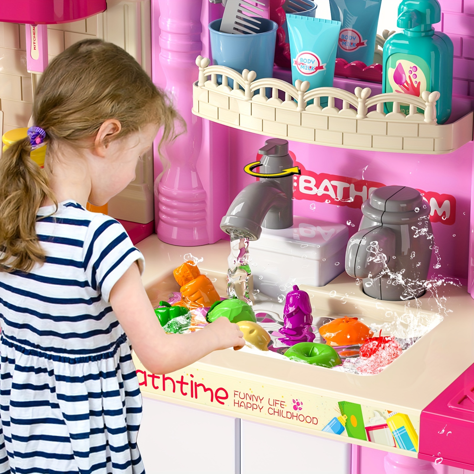 play kitchen toys kids play kitchen set toy kitchen Temu
