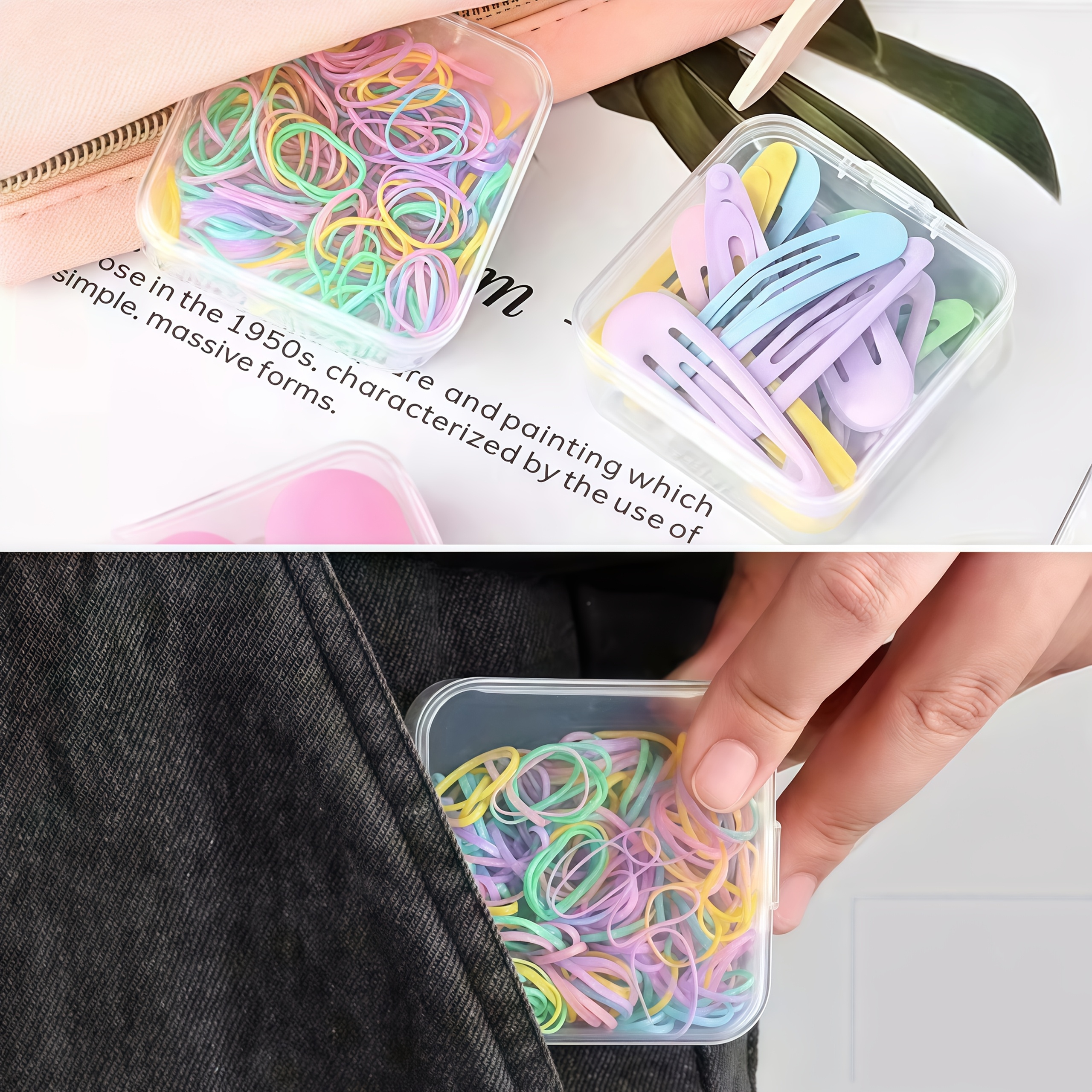 31pcs set: 1 large box + 30 small transparent plastic storage containers with lids - bead organizer case for   making, nail art & bracelet crafting supplies – perfect valentine s day gift and women’s/girls’ present Product details 5