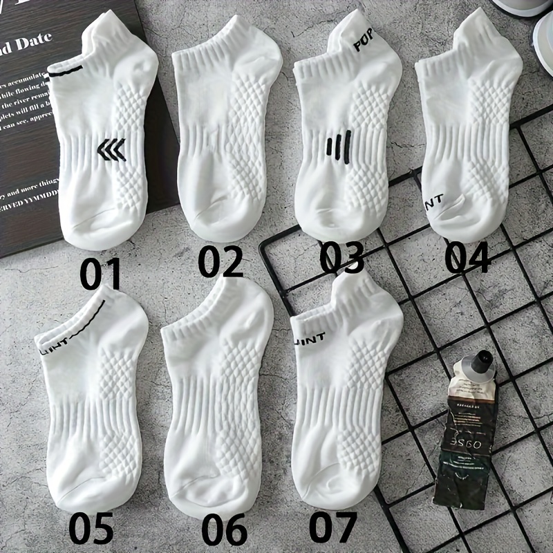 E-shop 5-Paar Herren- & Damen-Kompressionssocken - Zufällige Farben (Fersen/Zehen), Atmungsaktive Fußgewölbe-Massagesohle, Slim-Fit für Sneaker/Stiefel