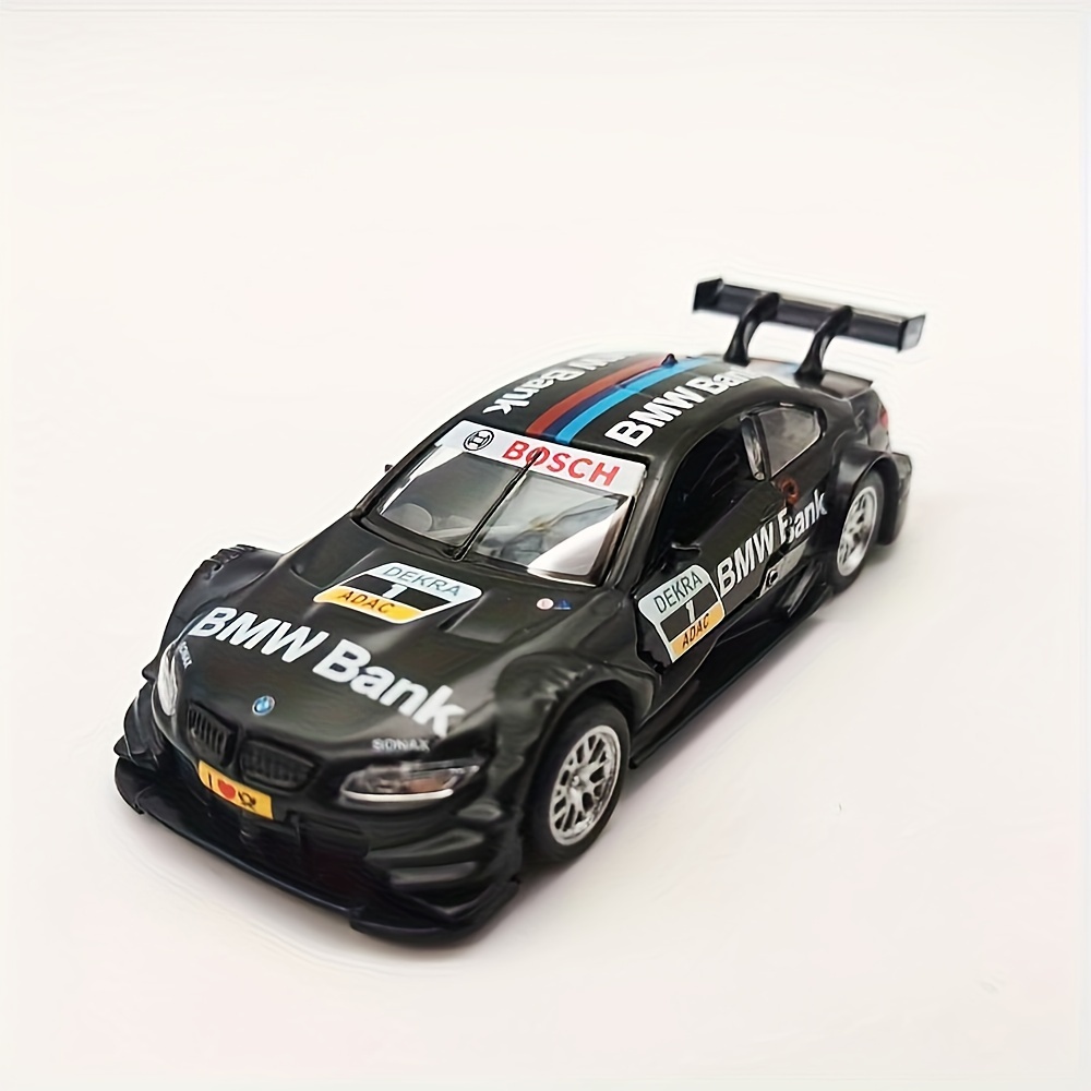 

1:42 Bmw M3dtm Racing Black Model Can Open Door Pull Back Car Model Toy