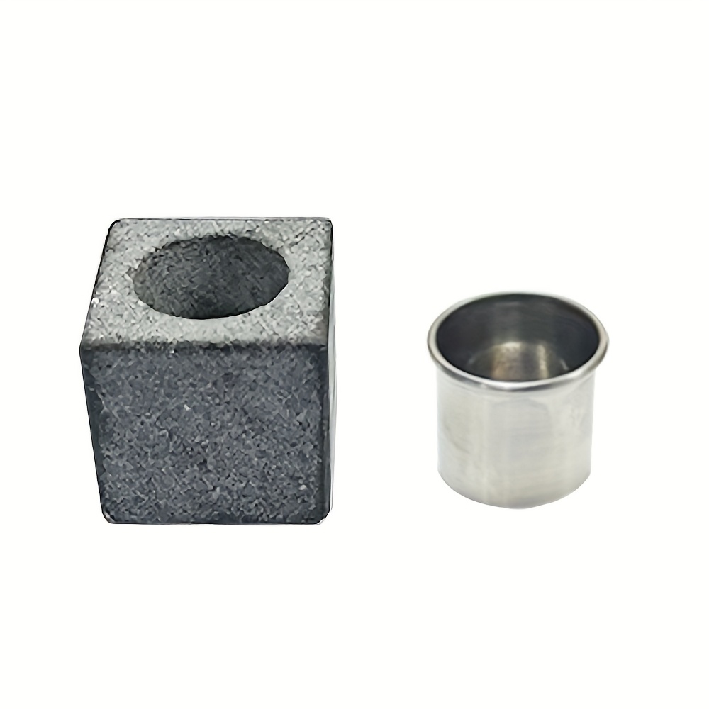 1pc Granite 5x5x5cm Square Sauna Aromatherapy Stone, Made Of Premium Natural Granite With Integrated Cutting And Polishing , Suitable For Sauna Room Essential Oil Use