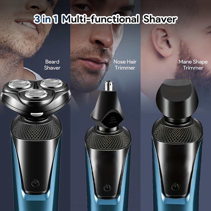 3 in 1 men s electric shaver nose hair trimmer usb Temu United Kingdom
