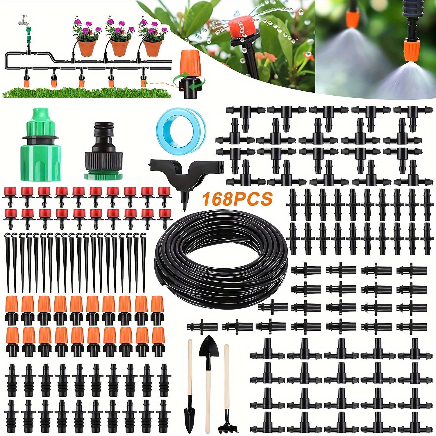 Drip Irrigation Fittings Kit Irrigation Barbed Connectors - Temu