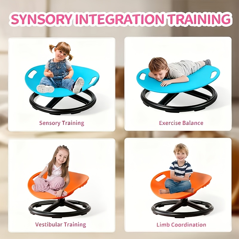 Autism Spinning Chair| Back To School Supplies, With Anti-slip Metal Base, Training And Rehabilitation Equipment, Suitable For Training Centers, Home, Balance And Concentration Improvement, Exercise Chair Christmas Gift/Christmas Surprise