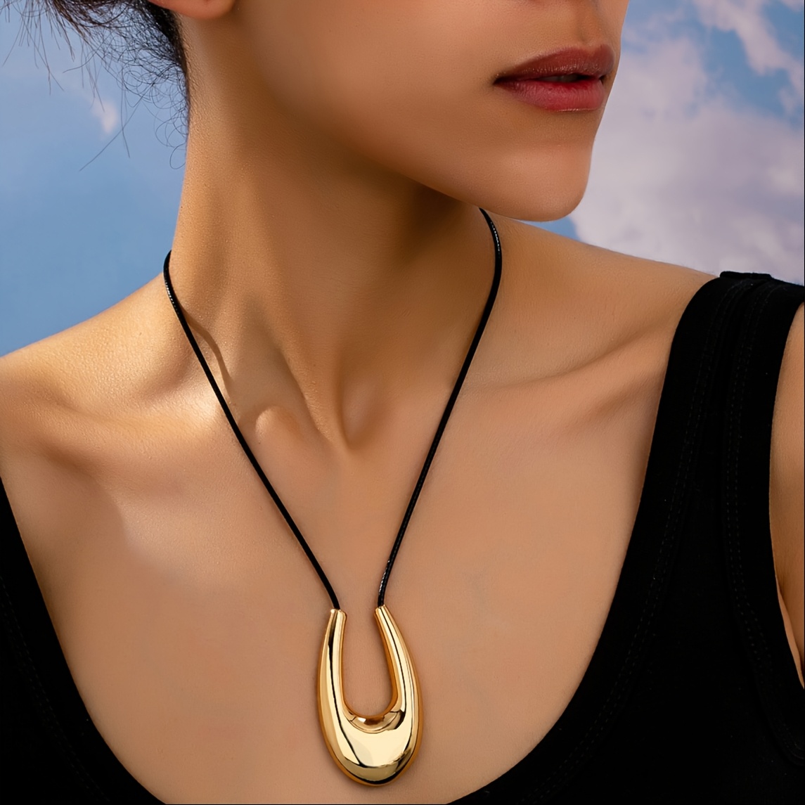 A Fashionable And Minimalist U-shaped Adjustable Necklace, Suitable For Daily Women, Perfect For Vacations And Gifting