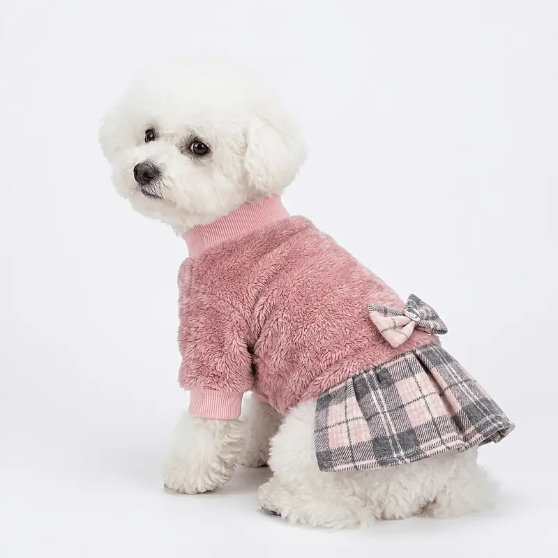 dog christmas sweater dress Amazon.com : Small Dog Sweater Dog Christmas Sweater Dress with Bowtie Soft Warm Turtleneck Knitted Festival Pet Clothes Cold Weather Puppy Clothes for Small Medium Dogs Cats : Pet Supplies