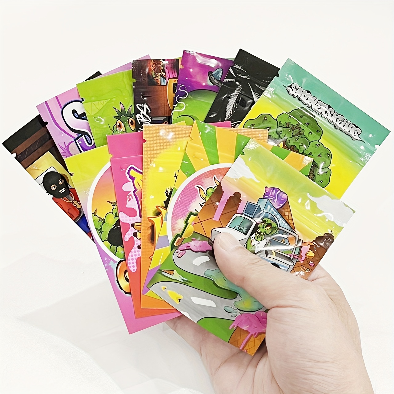 E-shop 100 Stück 1G Mylar Beutel, Geruchsdichte Wiederverschließbare Beutel, Folienbeutel, Robuste Plastikverpackungsbeutel, Geschenkverpackung &