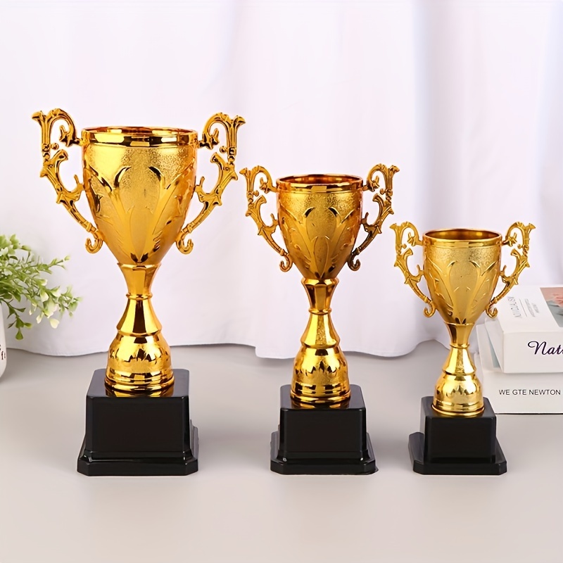 

1pc Premium Sports Trophy - Ideal For Competitions & Commemorative Awards, Durable Pp Material, Perfect For Collectors