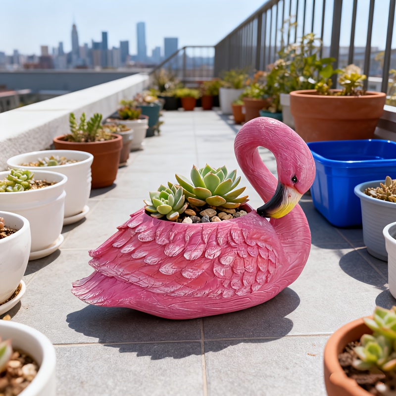 flamingo blumentopf: kostenloser Versand innerhalb von 90 Tagen – Temu