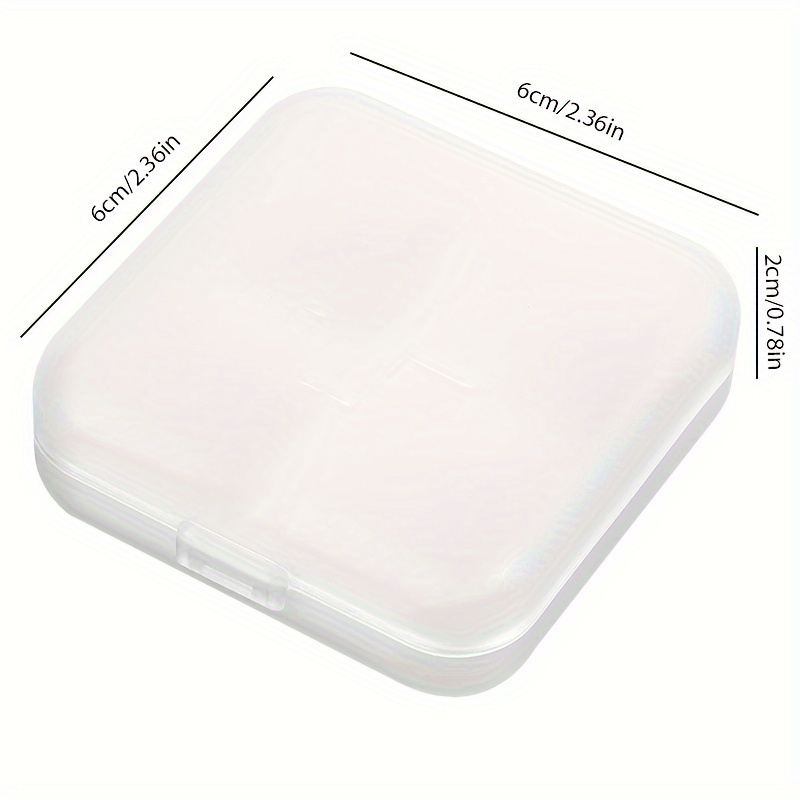 1pc Clear Rectangle Plastic Storage Box 15 Slots Small Compartment Organizer  Vitamin Medicine Pill Jewelry Bead Findings Container Box -  Denmark