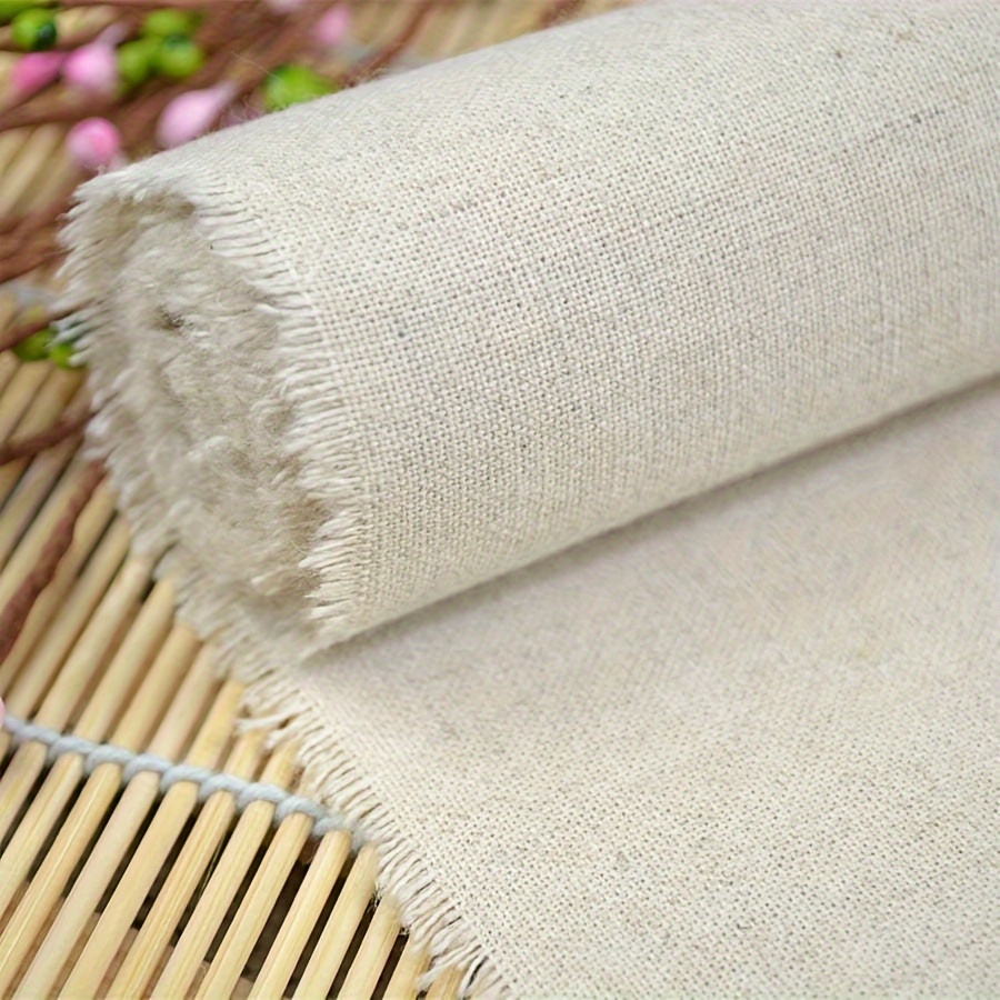 Solid Color Burlap Fabric Handbag Fabric Wholesale Polyester Pillow Cushion Car Cover Fabric Linen Sofa Fabric Material: 100% Linen, Indoor Decoration Fabric, * Linen Fabric, Sofa Repair, DIY Crafting Material