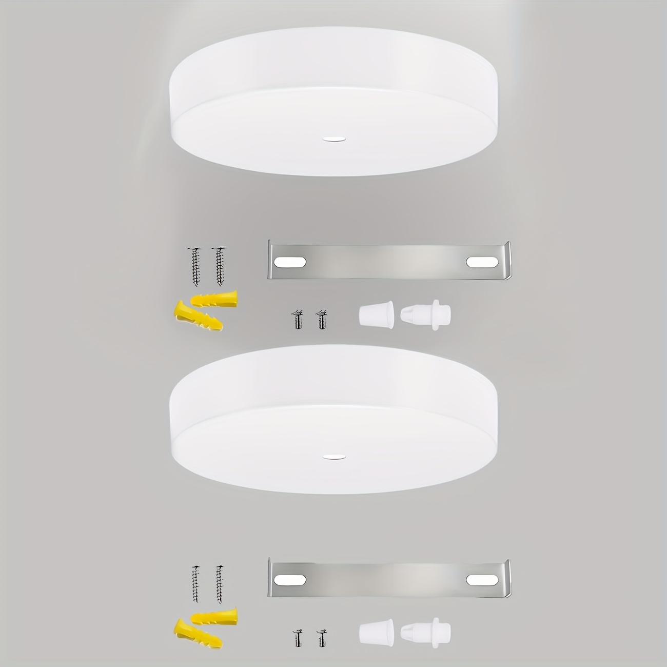 Image of Ceiling Light Shade Kit Suitable For Single Pendant Lights And Chandeliers, Includes All Hardware Such As Rings, Crossbars, And Mounting Screws, Chandelier Installation Additions