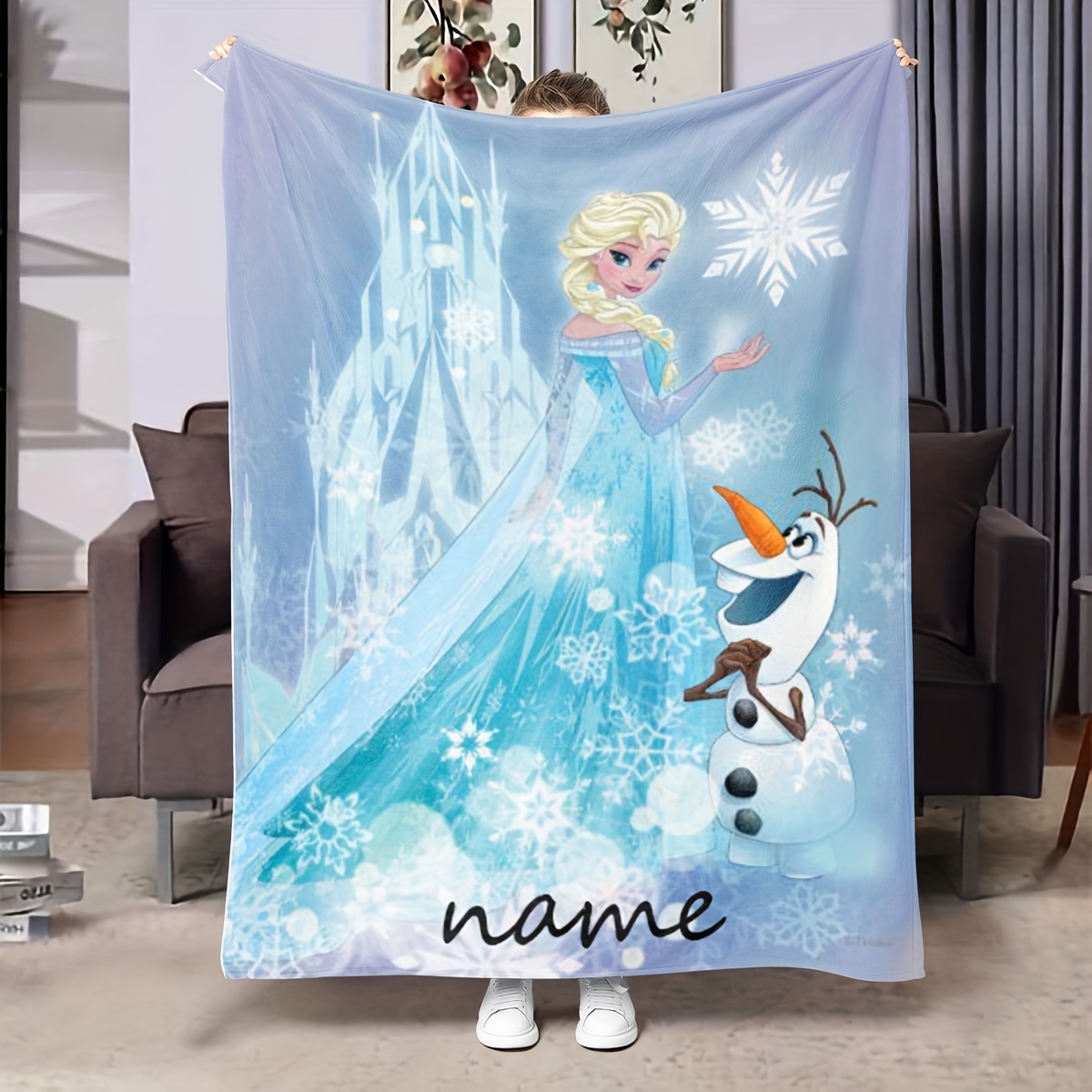 

Custom Name Printed Fleece Blanket, Soft , Contemporary Style, Anime Theme, , Reversible, , Polyester Cover, 200-250g Fabric, Weave, , For Sofa, Bed, Office Nap, Outdoor Adventure