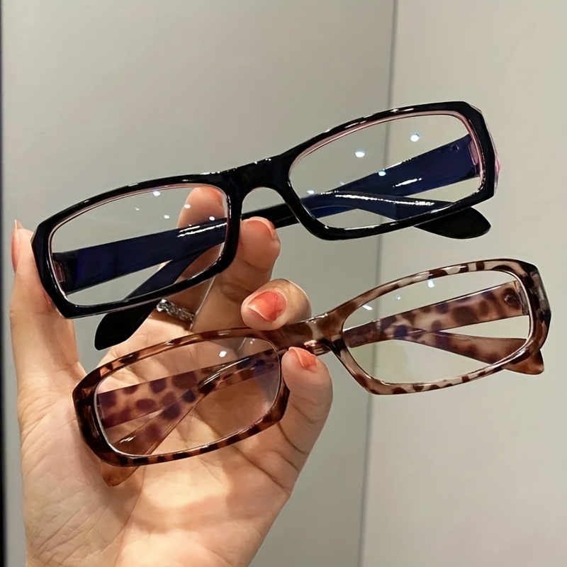 Image of Vintage Style Black Square Frame Glasses Y2k Sweet Cool Spicy Cosplay Photography Eyeglasses