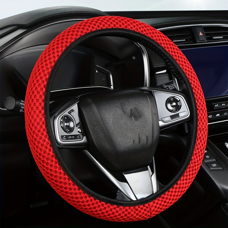 

Breathable Massage Grip Polyester Steering Wheel Cover - No Inner Circle