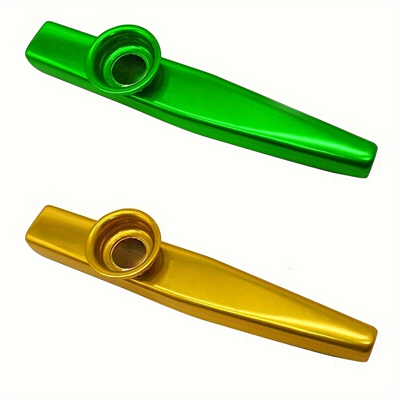 

2pcs Kazoo en Métal - Instrument de Percussion Oph, Cadeau pour Halloween et Noël, Disponible en Plusieurs Couleurs, Cadeaux de Percussion