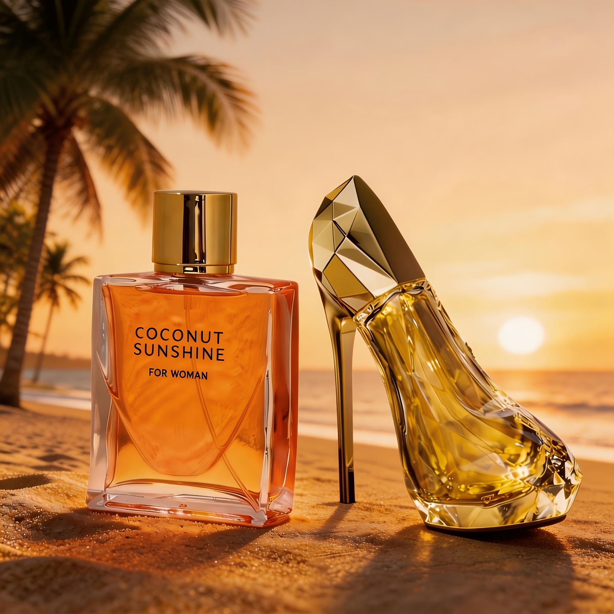 Image of 2pcs Style Perfume Set | Coconut Creamy Sweet And Rose Rich Fragrance | Long-lasting Scent | Ideal Gift And Personal Use For Valentine's Day, Mother's Day, And Other Festivals