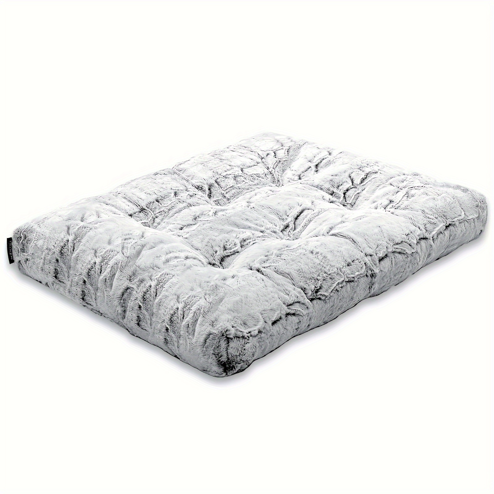 

Blunique® Dog Bed For Medium And Large Dogs, Gray Dog Crate Mat Rectangle, Waterproof & Washable, Calming Kennel Pillow For Small , Soft Fur, Ideal For Bulldogs,