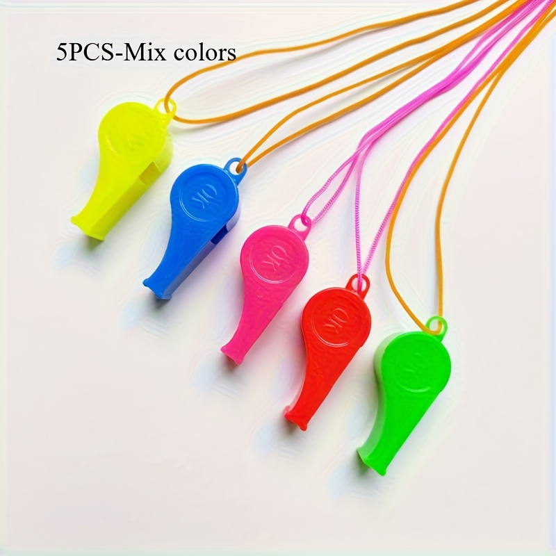 TEMU 5pcs Portable Abs Whistles Suitable For Sports, Cheerleading, Referees, Emergency Survival Training - , For Parties, Gifts For &, Birthday Party