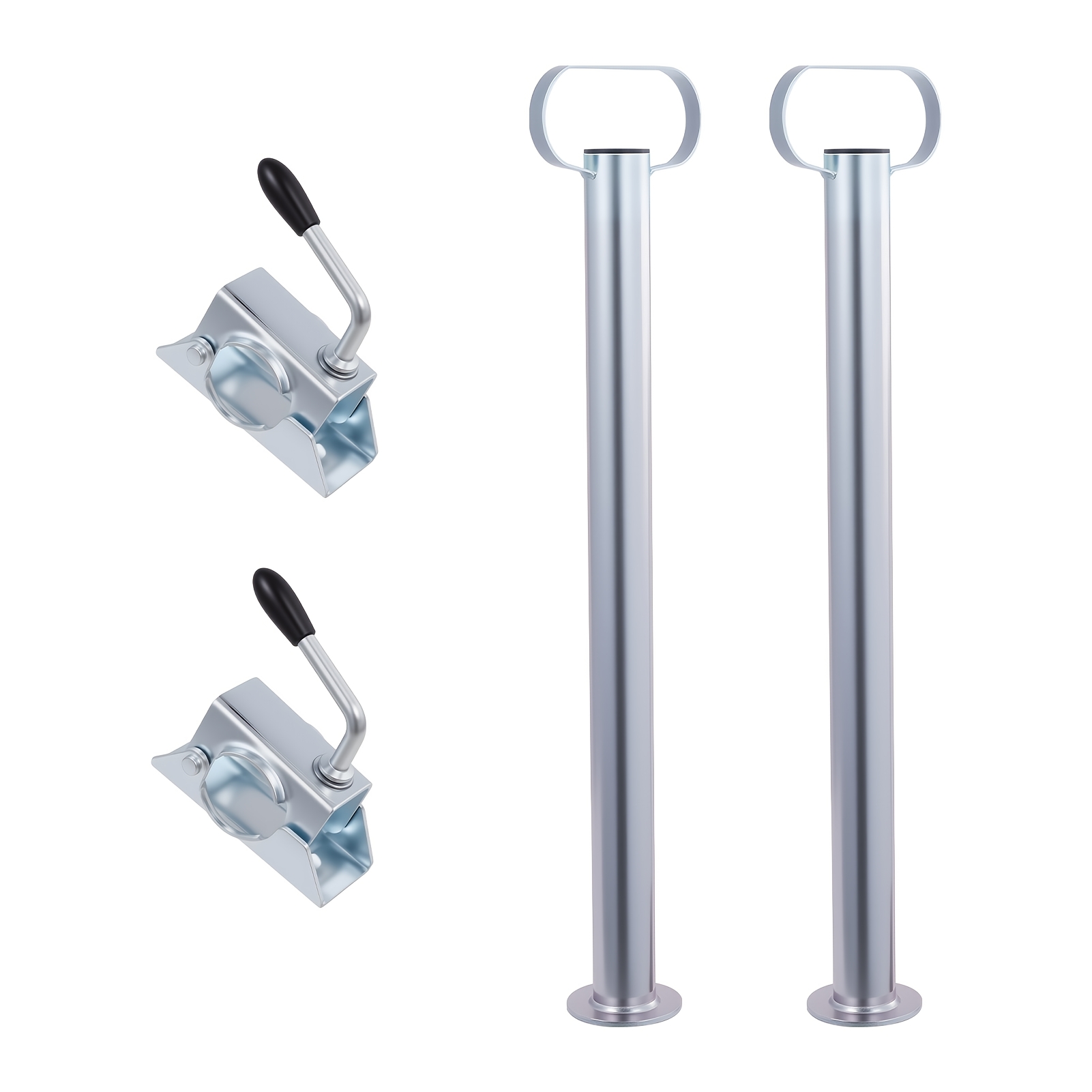TEMU 2pcs/4pcs Trailer Support Kit, Trailer Support Brackets, Trailer Support Bars, Load Capacity 150kg
