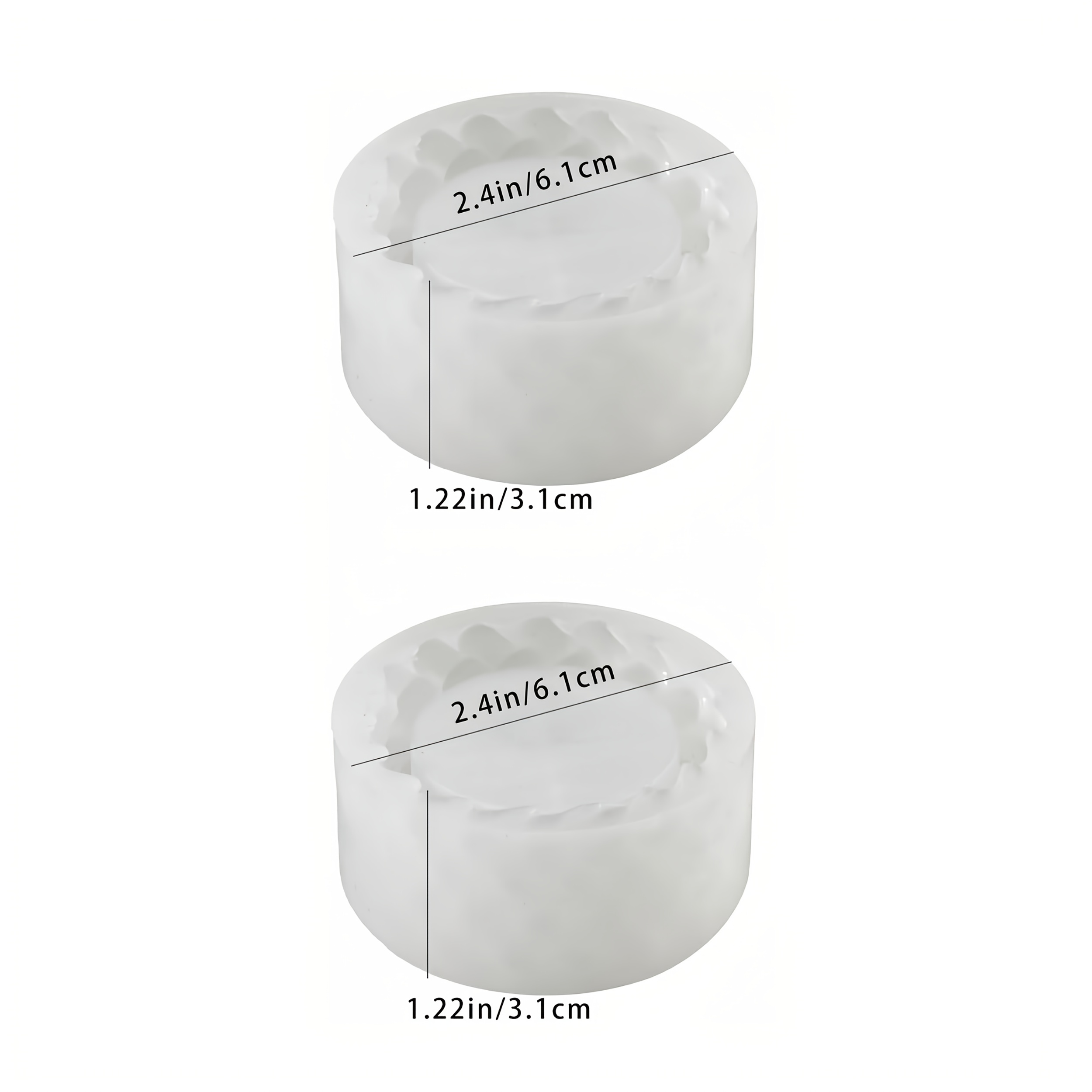 TEMU 2pcs Braided Shape Candle Holder Silicone Mold, Plaster Candle Holder/flower Pot Mold/multi-plant Potted Plant Mold, Clay Mold, Diy Home