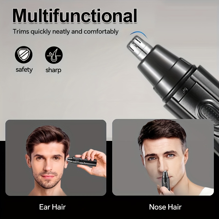 4 in 1 professional grooming kit with nose hair trimmer eyebrow trimmer sideburns trimmer and fine shaver mens personal care tools   1 aa battery battery not included portable and   best gifts for men Product details 4