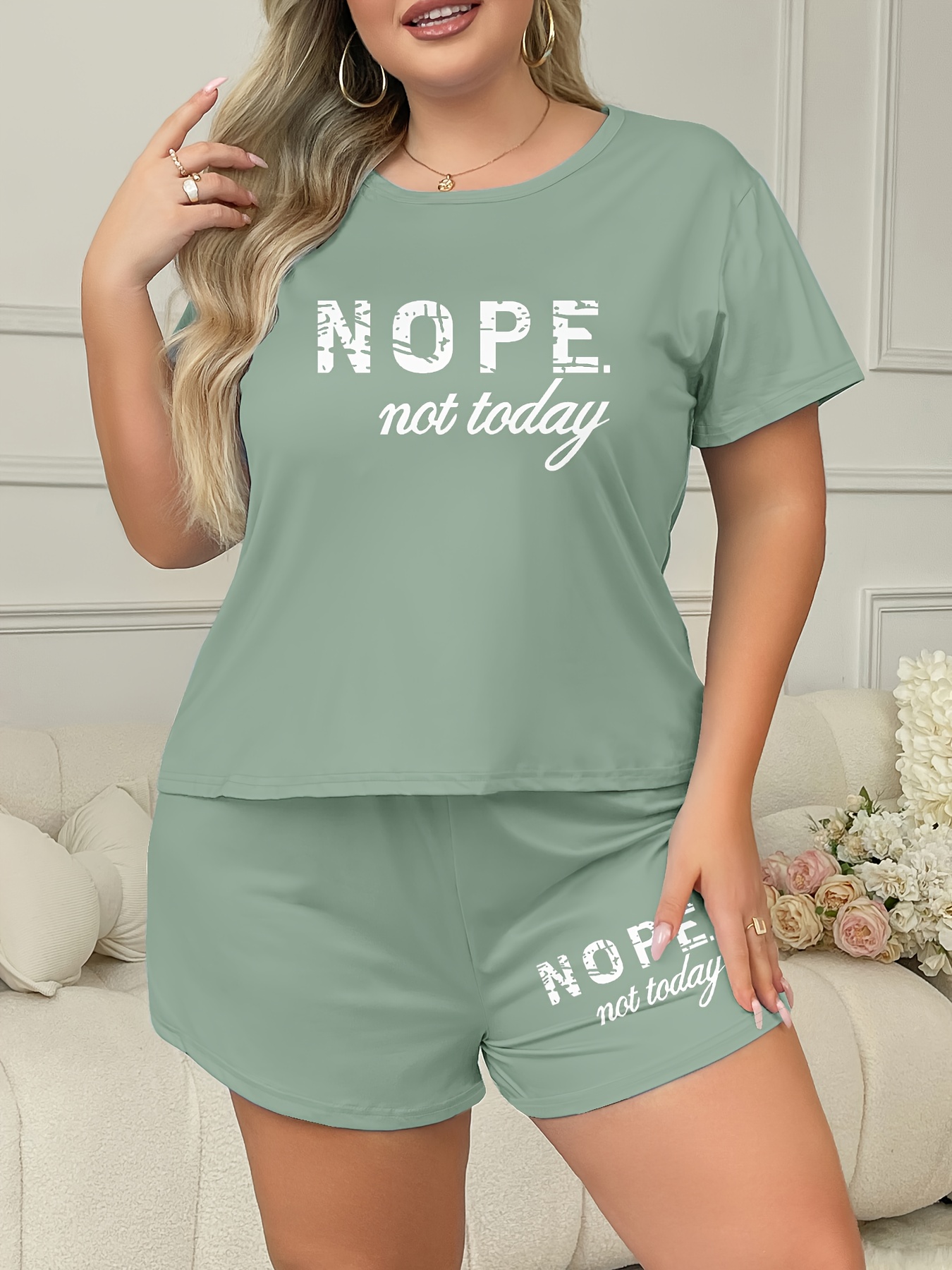 Pyjama Femme 2 Pièces - Débardeur Sans Manches & Pantacourt - Coton Doux Respirant - Taille Élastique Avec Poche - Ensemble Vêtement Maison Détente - Confy