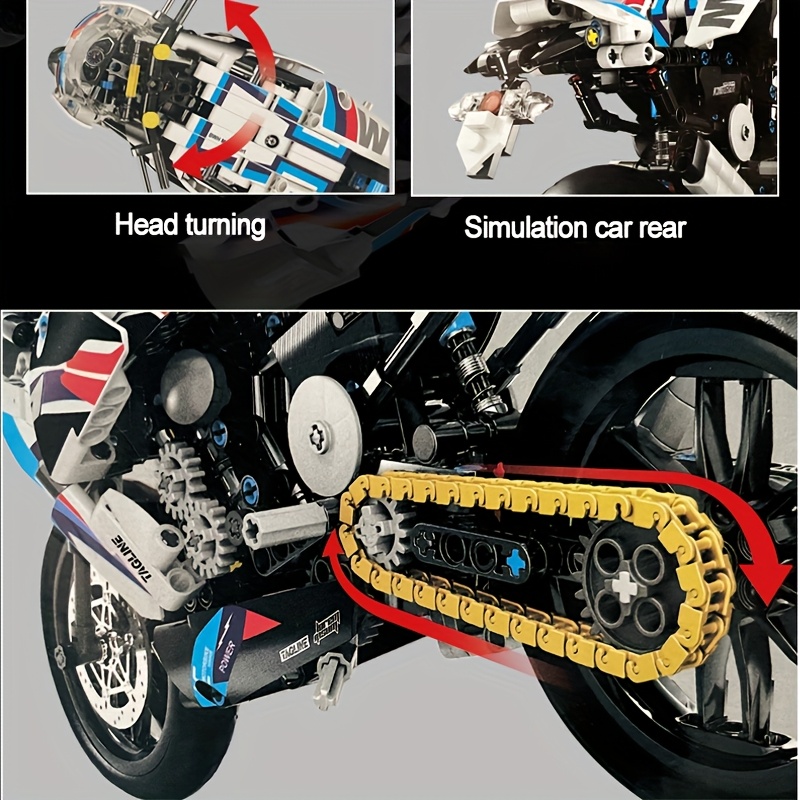 2026 New Toy Motorcycle Building Blocks Model