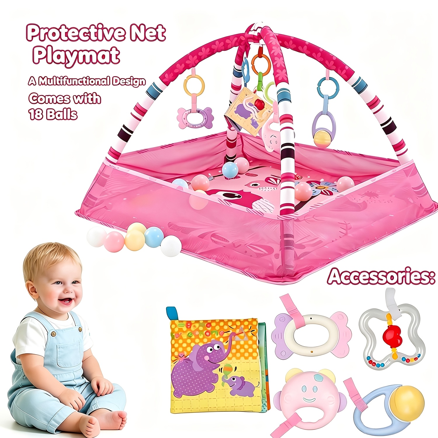 tummy time mat baby sold on Temu United States