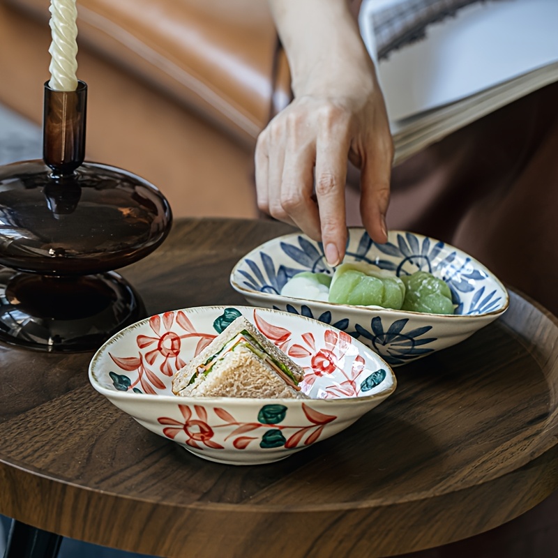 1pc japanese hand painted asymmetrical plate inch Temu