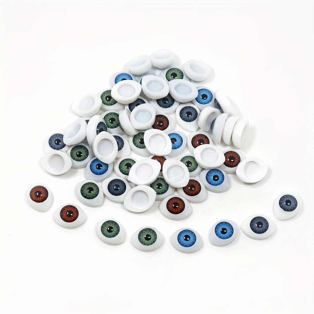 

60pcs Assorted Plastic Doll Eyeballs For Diy Crafts, Sewing Projects &