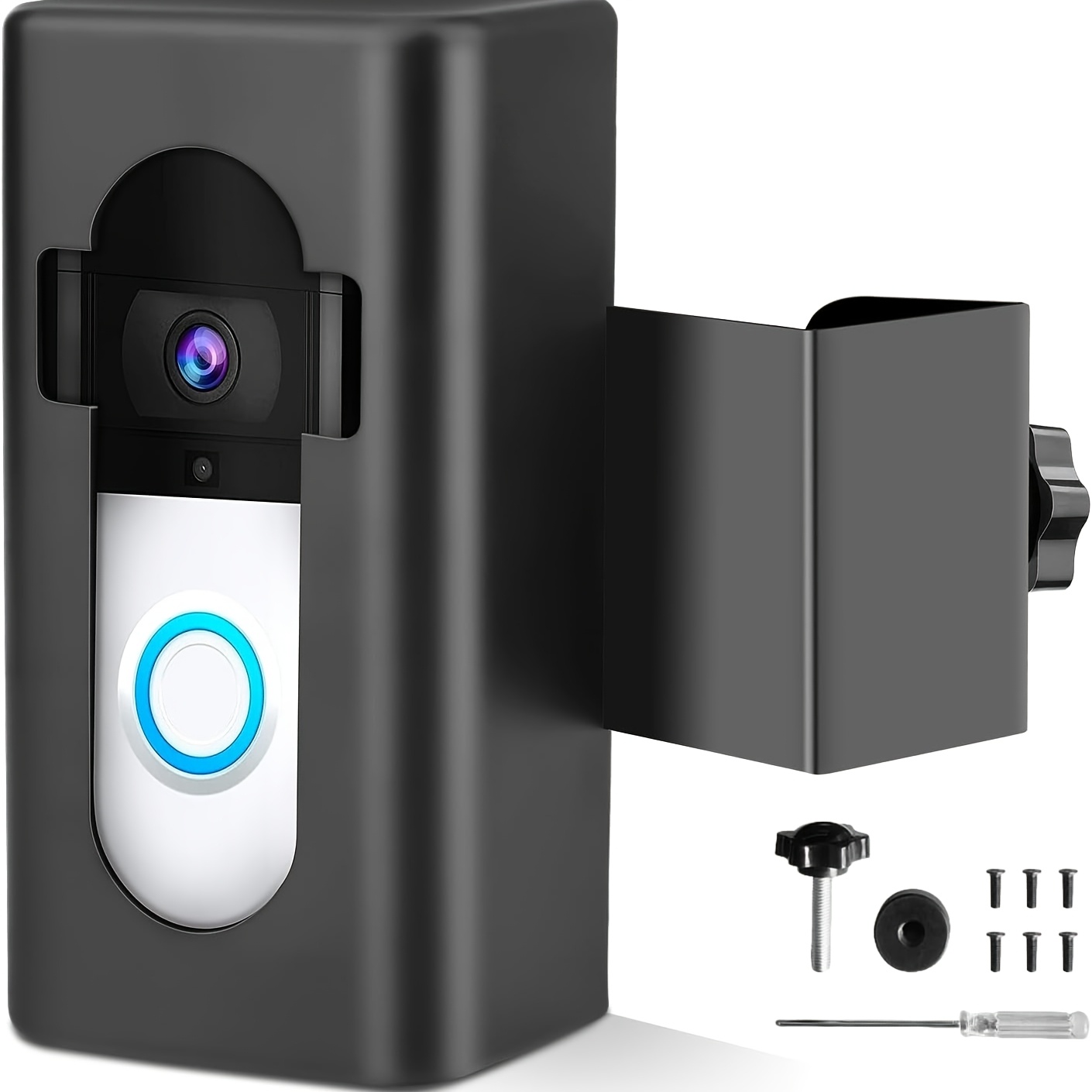 No-Drill Video Doorbell Mount for Easy Installation