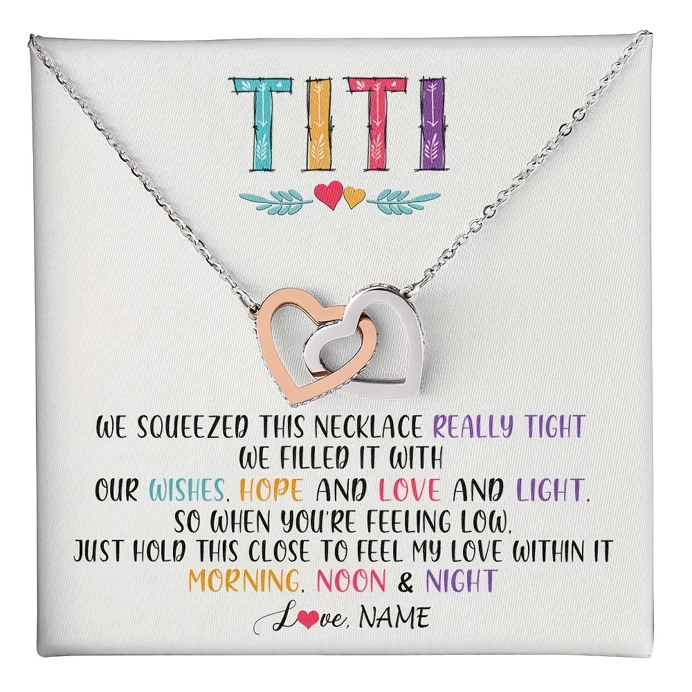 Customized Necklace for My Aunt, Birthday Gift