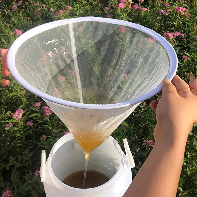 

1pc/3pcs, Nylon Honey Filter 150 Eyes Cone Honey Fiber Mesh Layer Filter Mesh Beekeeping Equipment Honey Extraction Tool