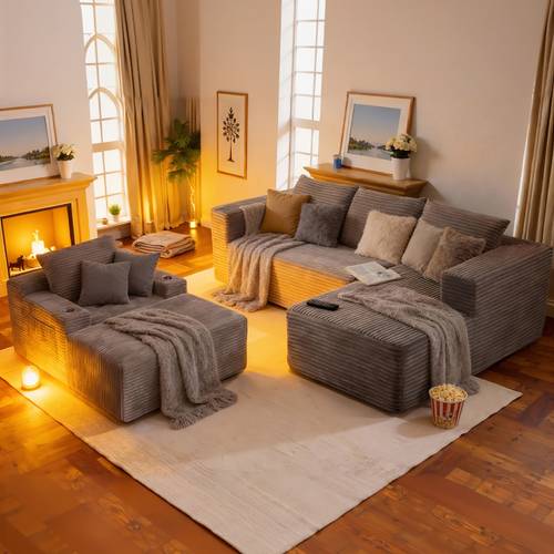 plush cloud sectional couch boneless l shape sofa set deep seat minimalist modular couches sleeper l shaped large sofas oversized sectional 108 large convertible sectional couch for game room furniture apartment lounge