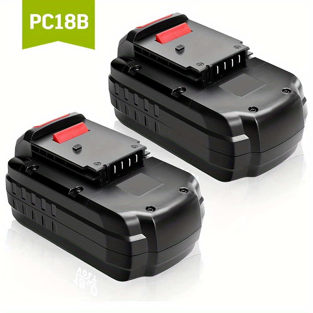 

2pack 18v Lithium For 18 Volt Pc18b Pc18bl Pc18blx Tool