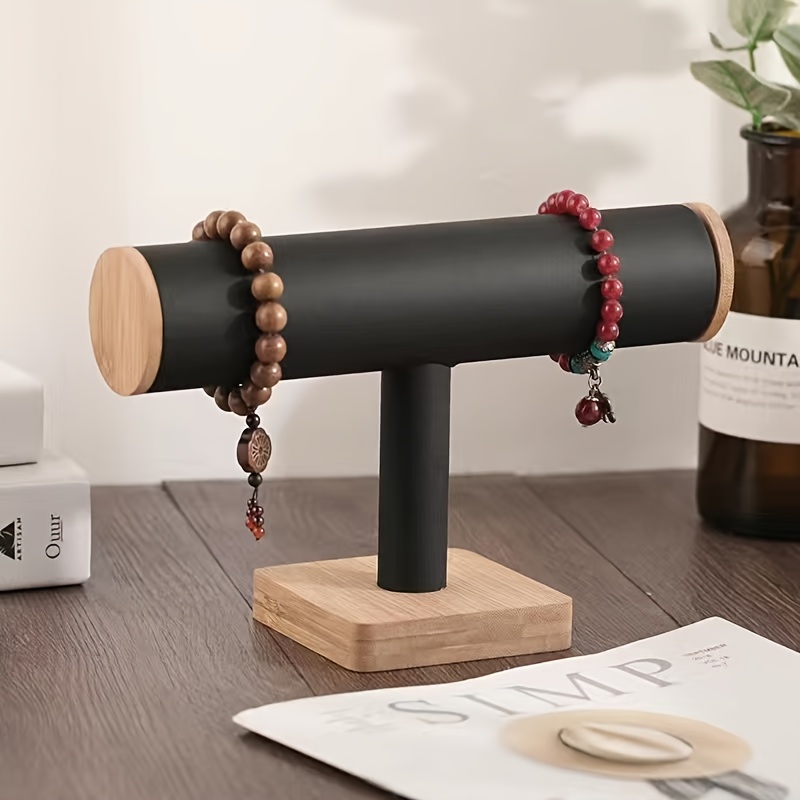 

Wooden Jewelry Display – Bracelet Stand Round , Organizer, Unique For Hanging Bracelets And Watches, Wood , Use – Décor And Organization,