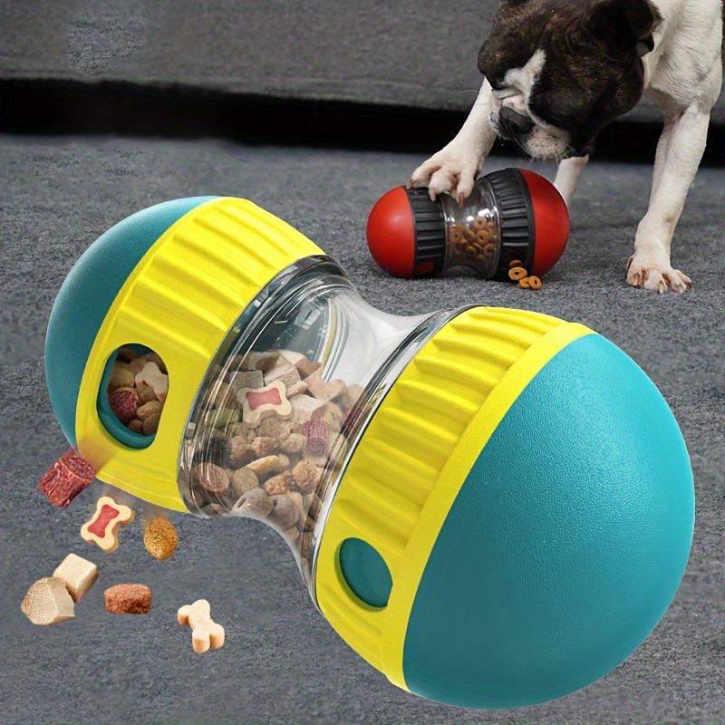 

Interactive Dog Treat Dispenser Toy - Enhanced Feeding Puzzle For Small And Large Dogs, Adjustable Food Dispensing Pet Toy, Durable Plastic Material Without Battery