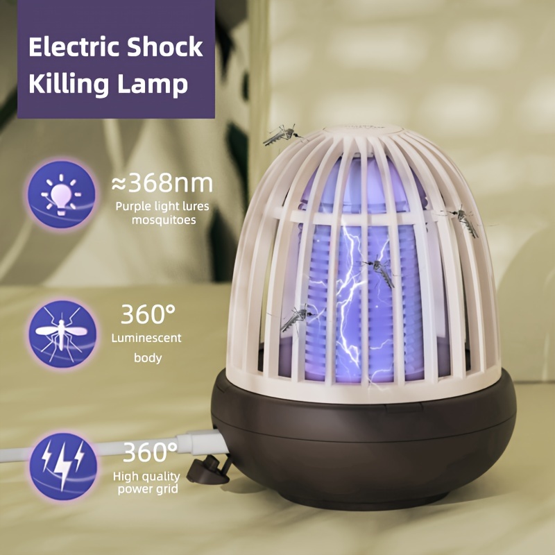 Quiet Mosquito Killer Lamp Electric Shock Pest Booby Trap Smart