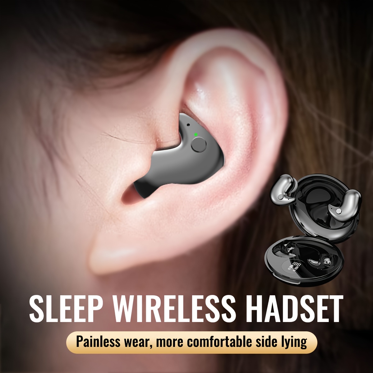 

Ultra Long Standby, Invisible Sleep, Wireless Earphones Waterproof, Wireless Earphones 5.3