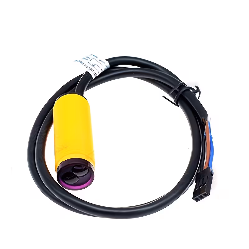 חיישן פוטואלקטרי e18-d80nk בעל מערכת החזרה מפוזרת, מתג פוטואלקטרי מחזיר אור מפוזר, מודול חיישן הימנעות ממכשולים, חיישן הימנעות ממכשולים, מתג קרבה, 1 יחידה פרטי מוצר 1