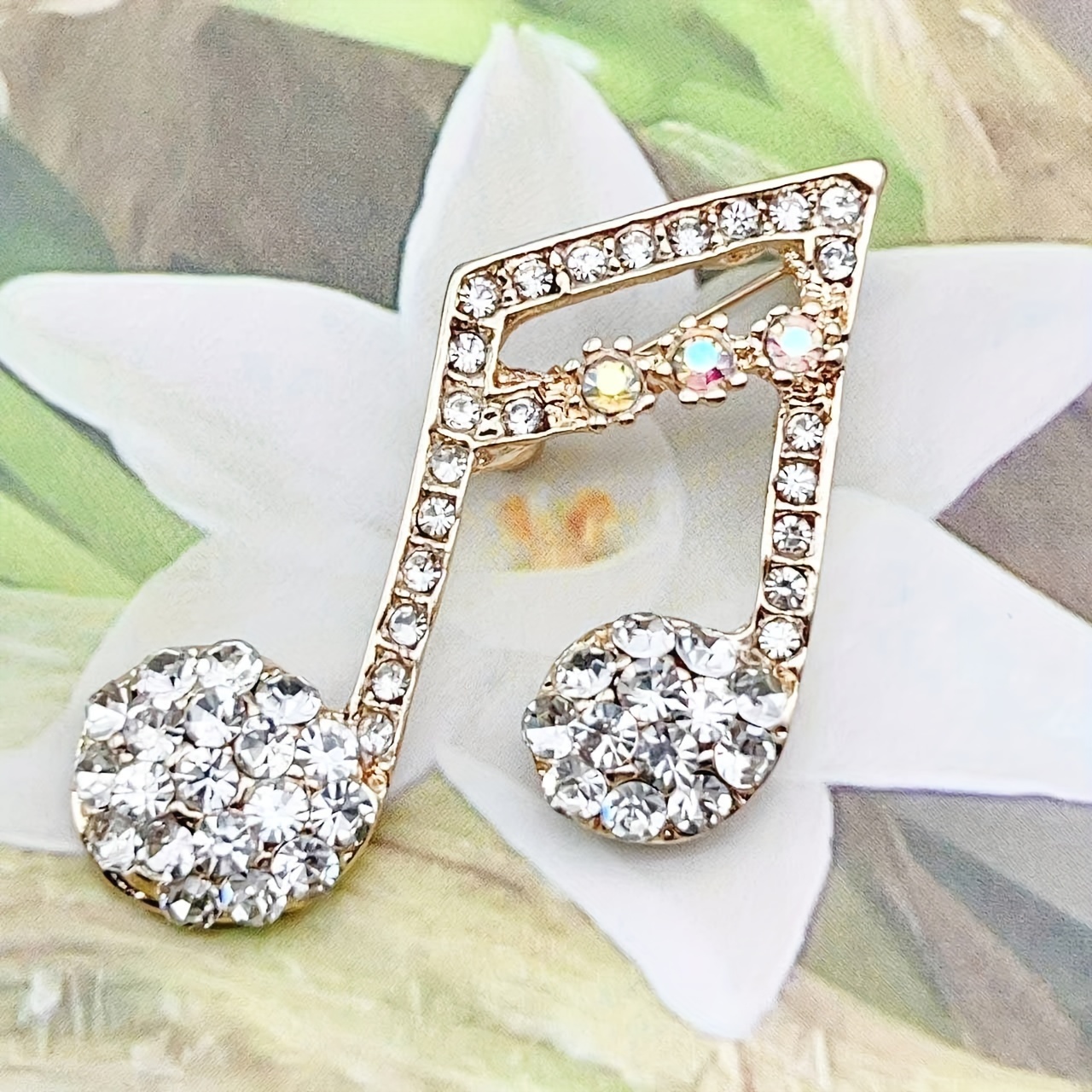 TEMU Broche de Nota Musical Elegante y a