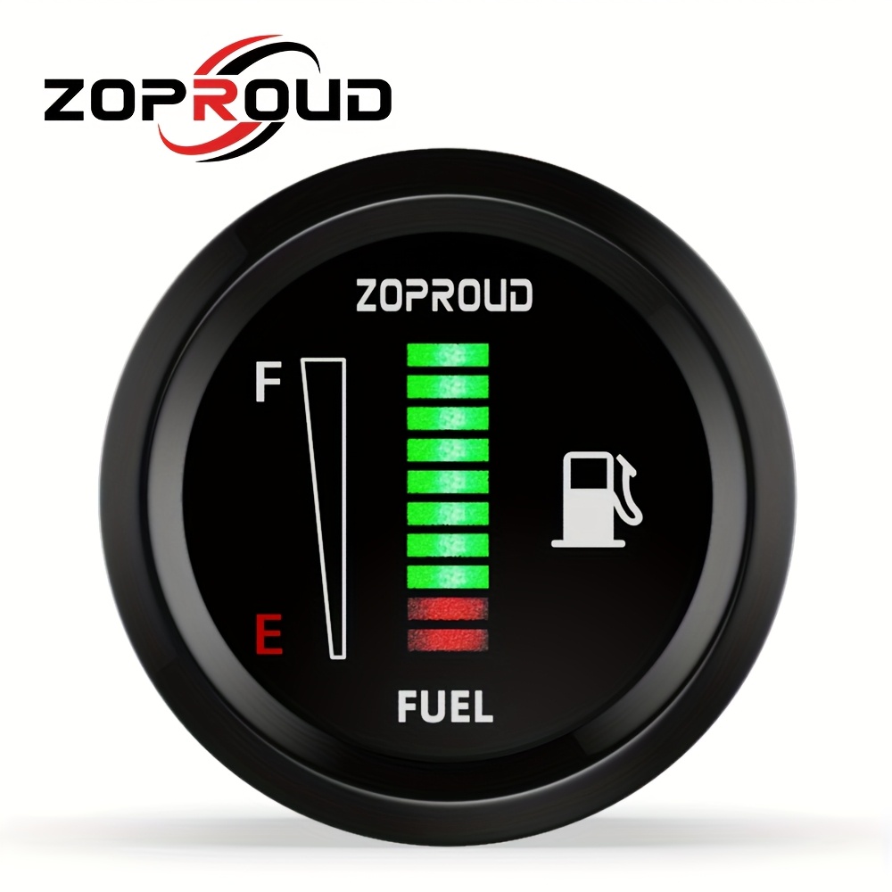 52mm 2" Universal Fuel Gauge 12v/24v - Adjustable Resistance Fuel Level Meter For Agricultural Vehicle Engineering Vehicle