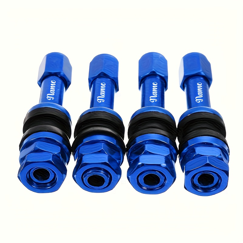 TEMU 4pcs, Tr48e Car Tire Aluminum Alloy Modified Valve -in Tubeless Wheel Valve Stem Dust