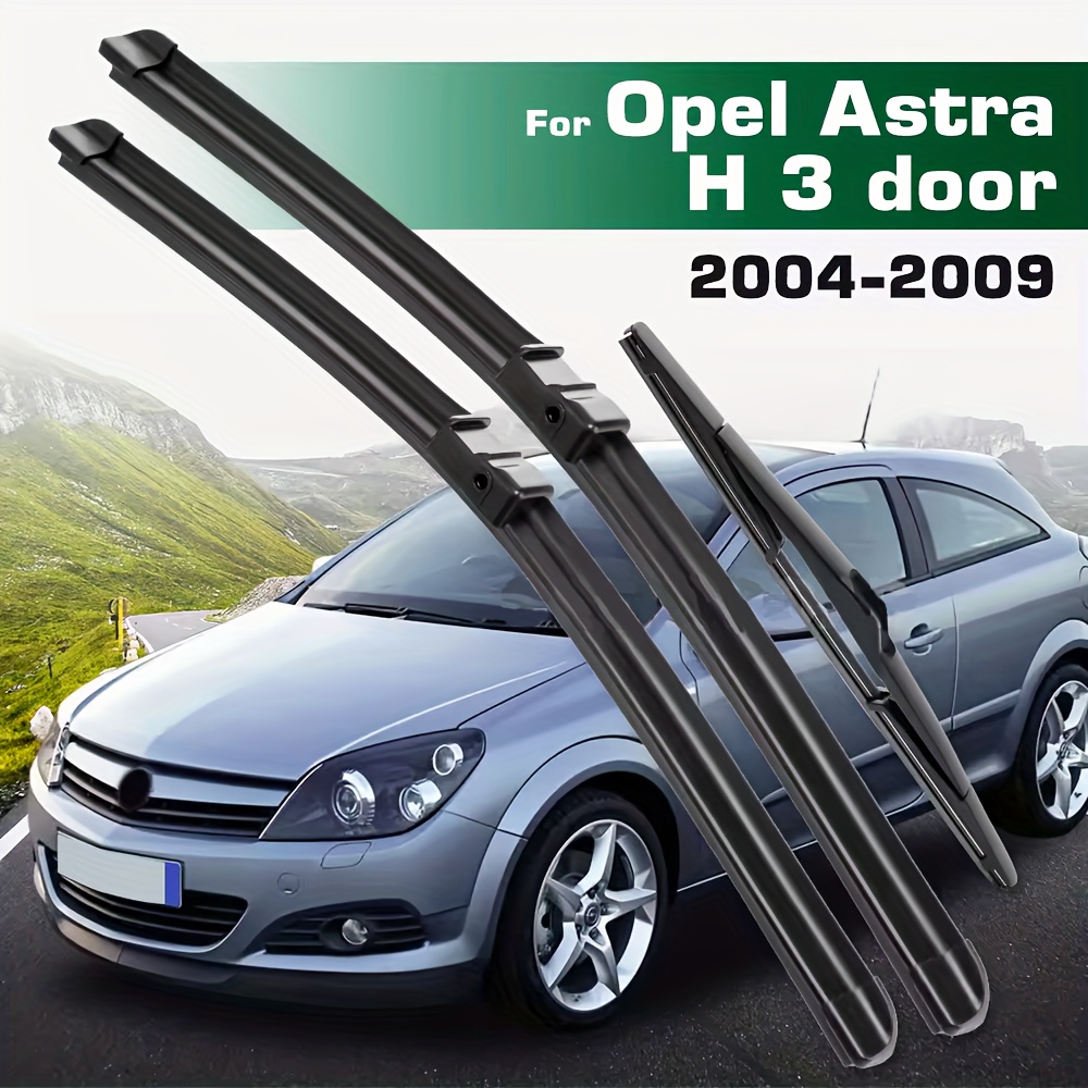 E-shop Satz von Scheibenwischerblättern für vorn und hinten für die Jahre 2004 - 2009 für Opel H GTC 3-Türer, inklusive Windschutzscheiben-Größen 22" +