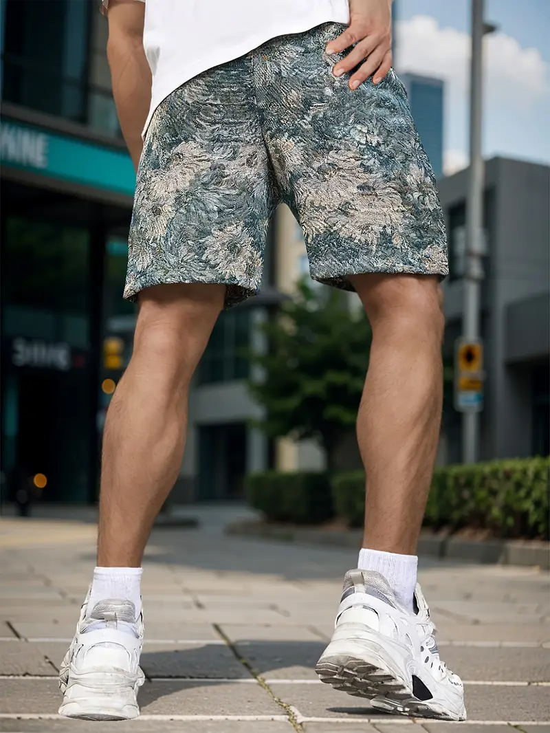 mens knee length jorts drawstring details 1