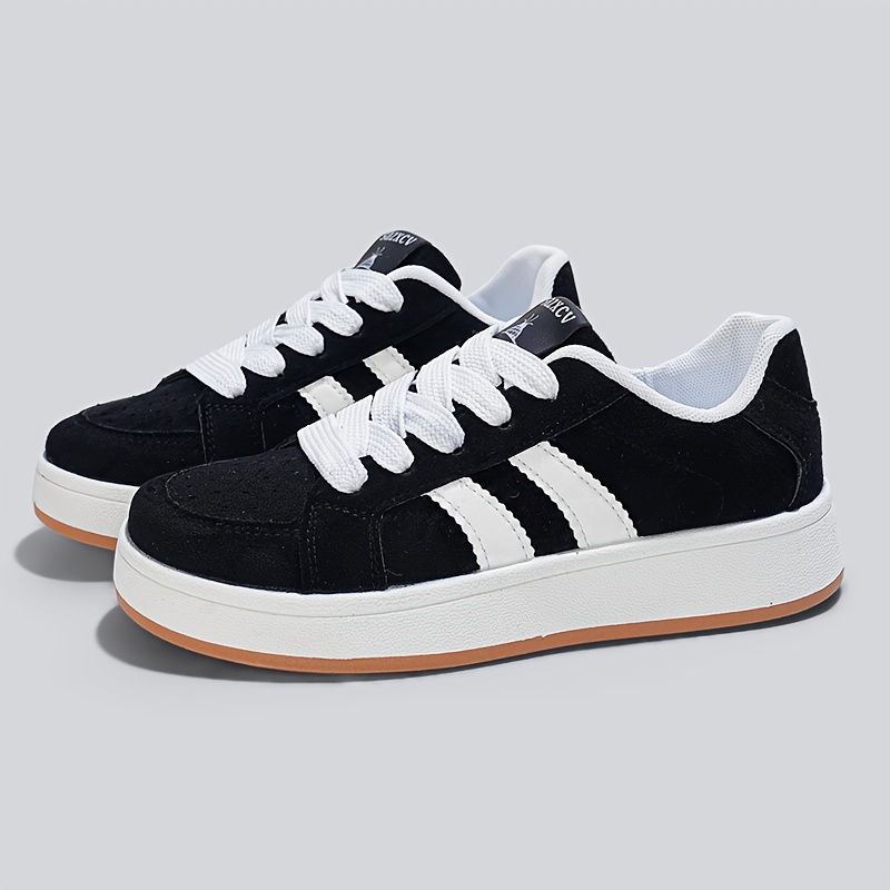 TEMU Baskets décontractées toutes pour couple, chaussures à lacets vintage, confortables, respirantes, tendance et polyvalentes pour les quotidiens,