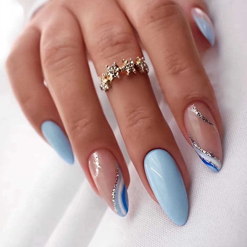 simple summer nails almond